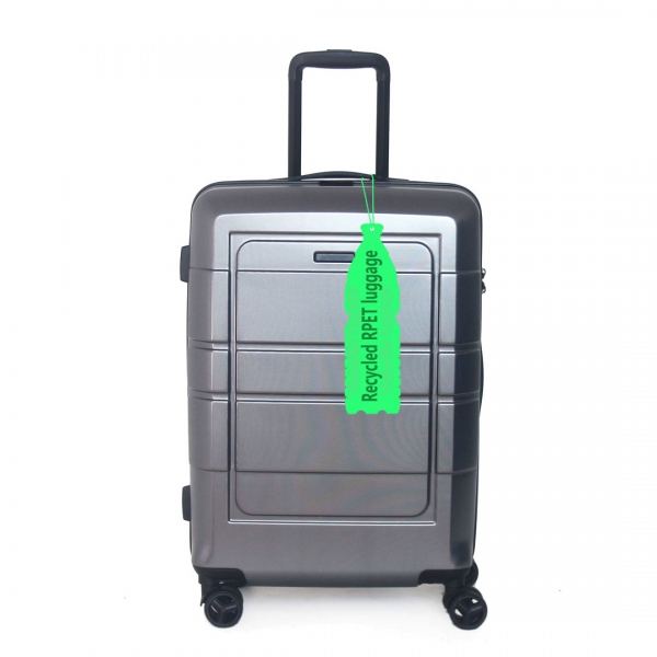 rPET Suitcase recycled PET bottles hardside luggage