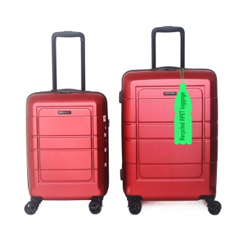 rPET Suitcase recycled PET bottles hardside luggage